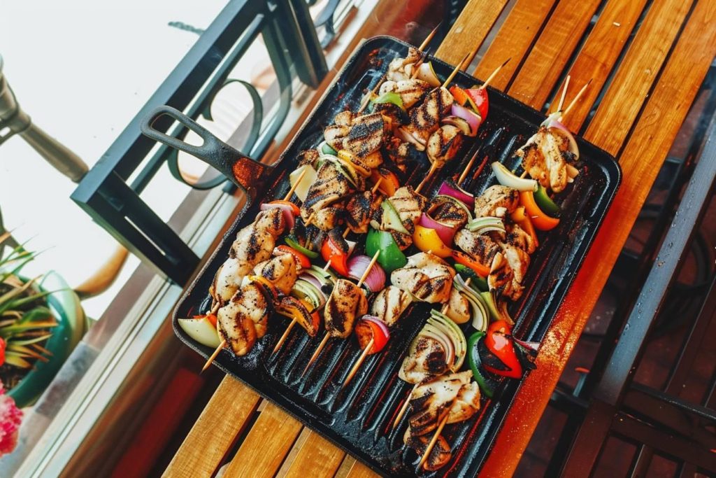 recette dietetique legumes grillés poulet