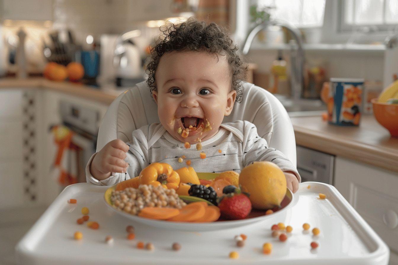 Repas et menus équilibrés pour bébé de 1 à 2 ans : idées et recettes d'alimentation type