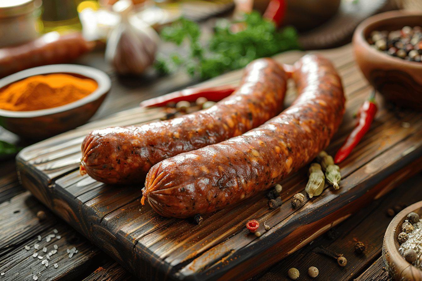 Merguez : calories, apports nutritionnels et valeurs en protéines, lipides, glucides et vitamines