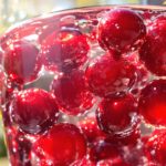 Cherries in a glass of water