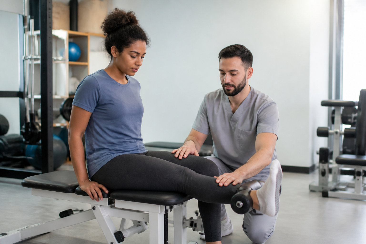 Techniques de soin entre rééducation active et passive